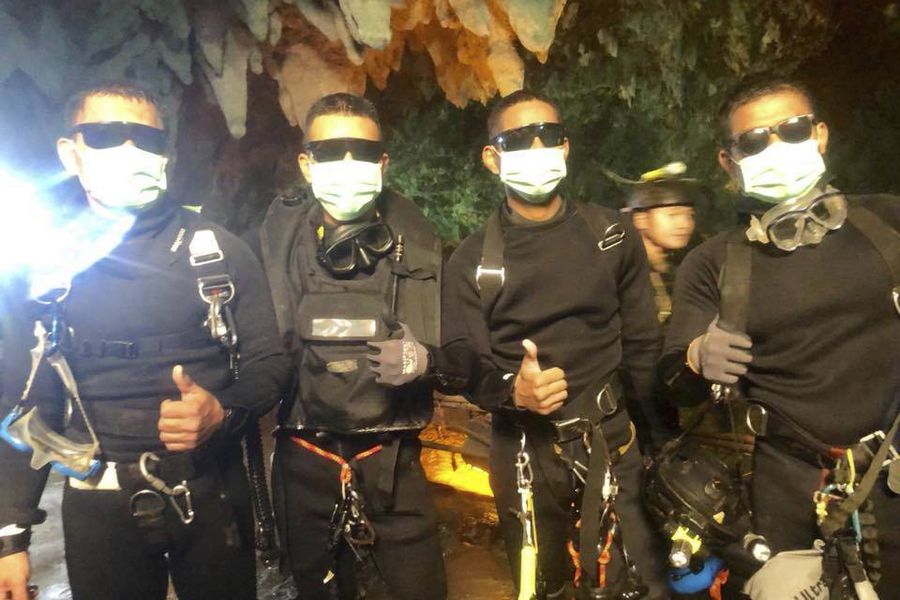In this undated photo released by Royal Thai Navy on Tuesday