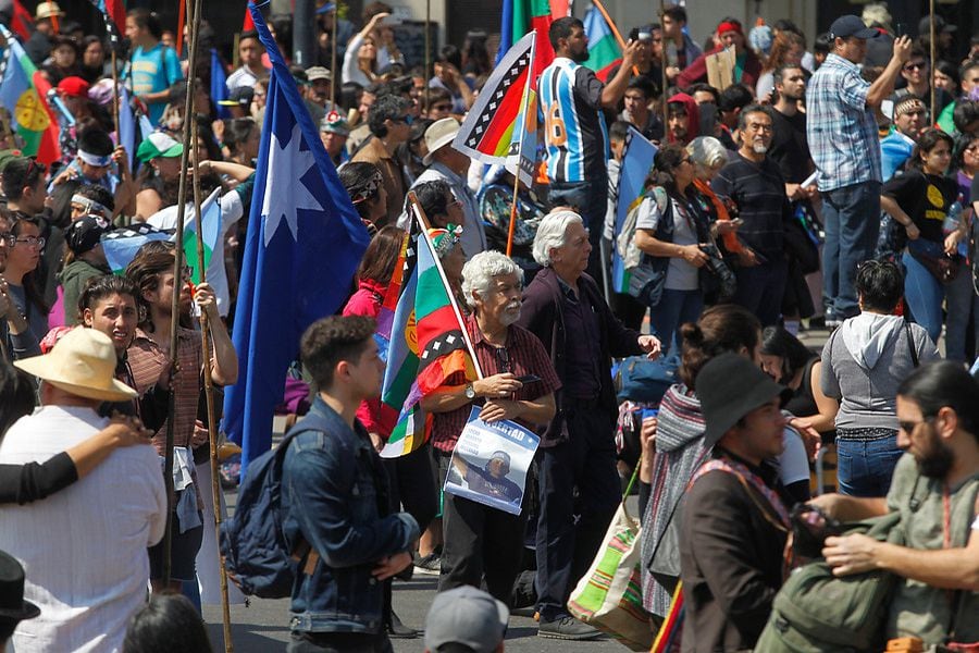 Marcha por la resistencia mapuche