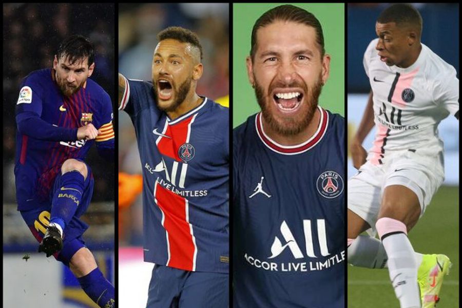 Messi, Neymar, Sergio Ramos y Mbappé, algunas de las estrellas del PSG