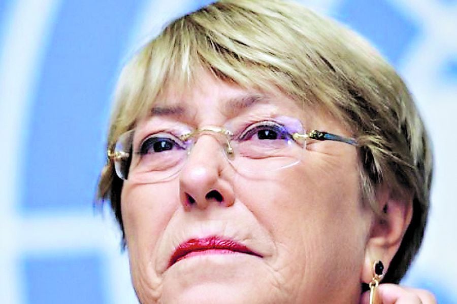La expresidenta Michelle Bachelet Jeria.