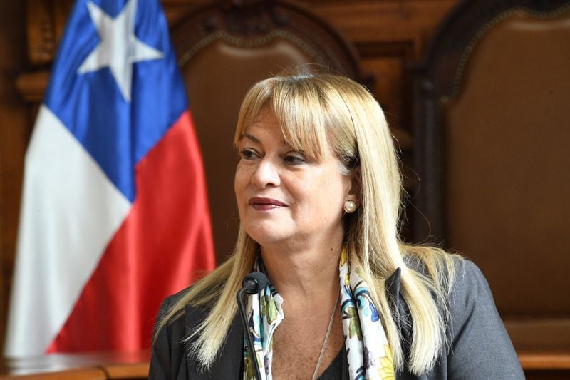 La ministra vocera de la Corte Suprema, Ángela Vivanco.