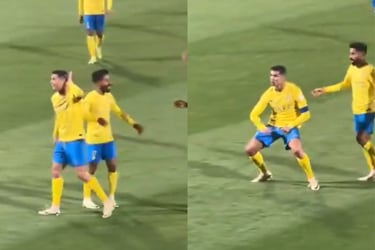 A lo Pato Yañez: Suspenden a Cristiano Ronaldo por gesto a hinchas que le gritaban “Messi, Messi”