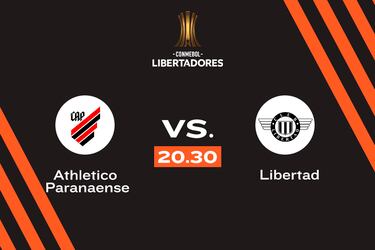 Athletico Paranaense vs. Libertad, 20.30 horas