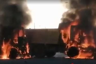 “Demuestra que la Provincia de Arauco es una tierra sin ley”: camioneros reaccionan a ataque que dejó al menos 25 camiones quemados en Los Álamos