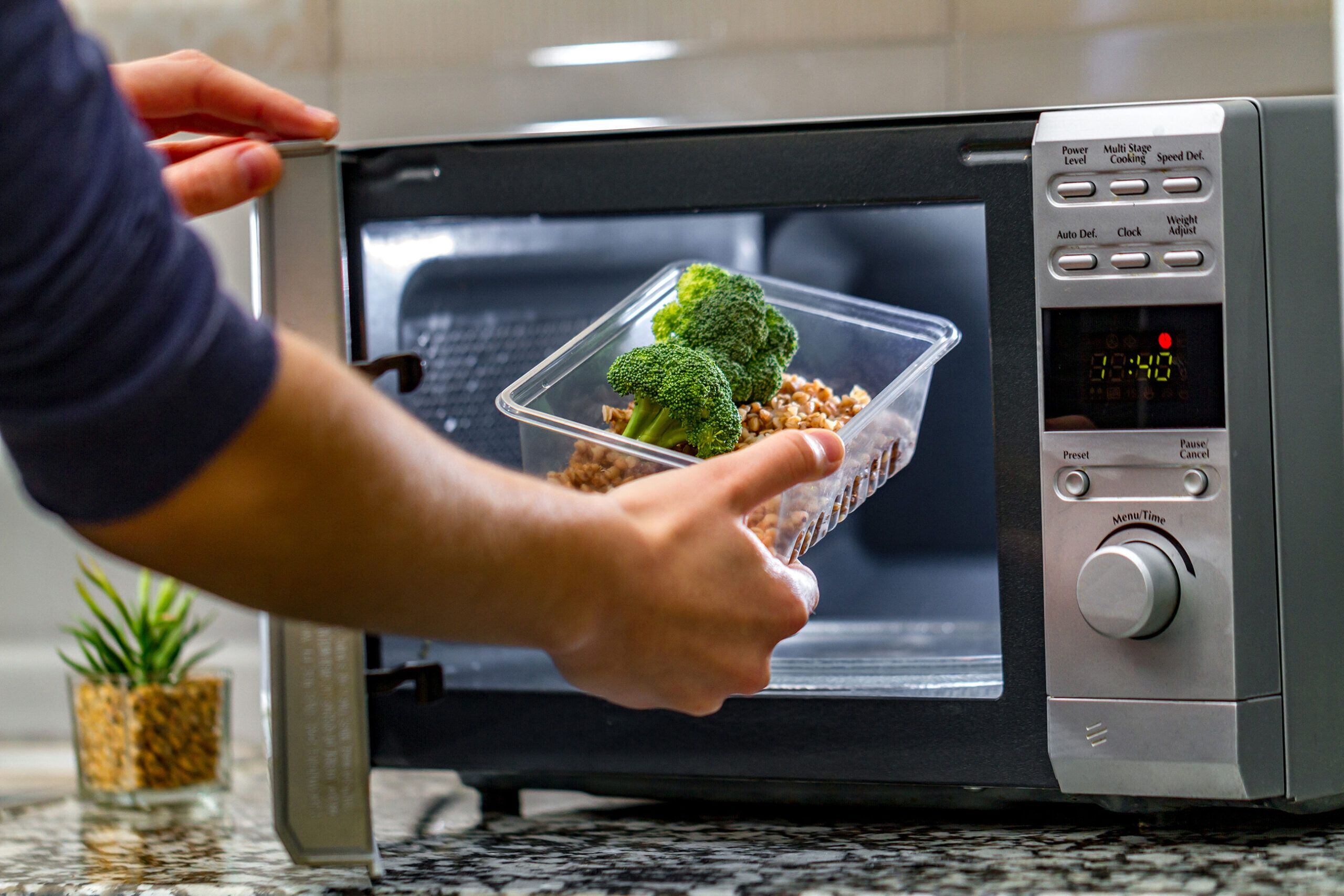  Recipientes de alimentos de plástico para microondas