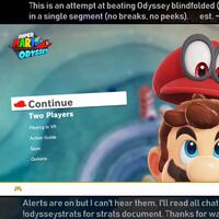Speedrunner finaliza Super Mario Odyssey con los ojos vendados