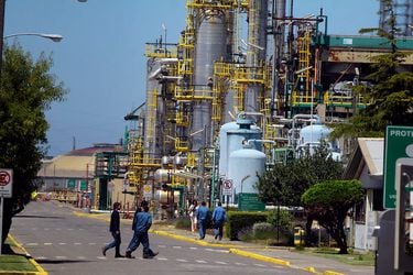 La refinería de Enap de Biobío en una imagen de archivo.