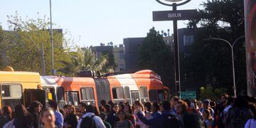 Metro Quilín Colapsado esta tarde