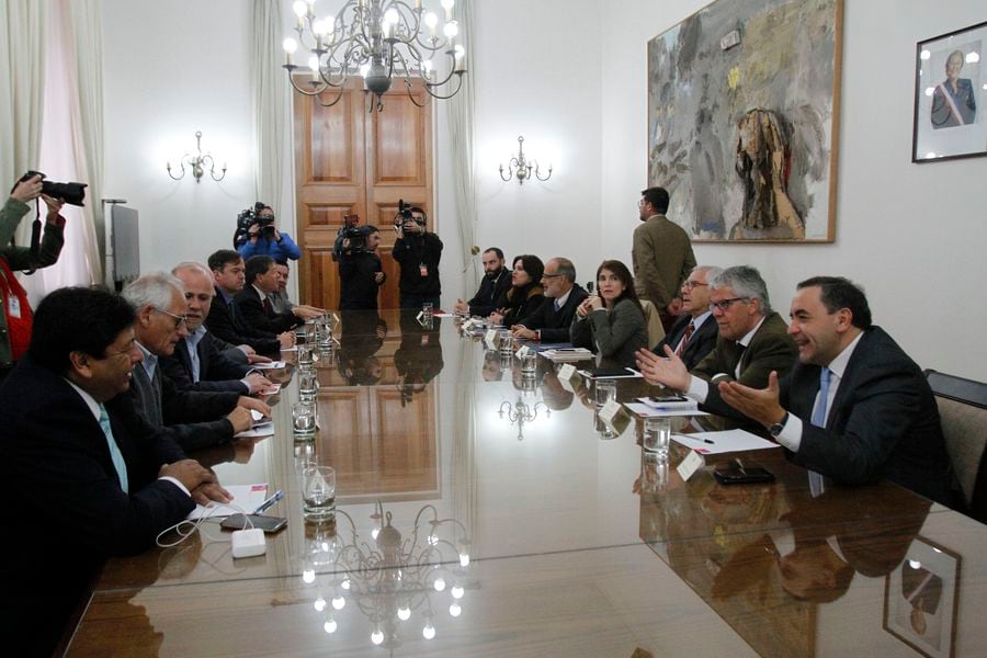 Reunion de Comite Politico en La Moneda.