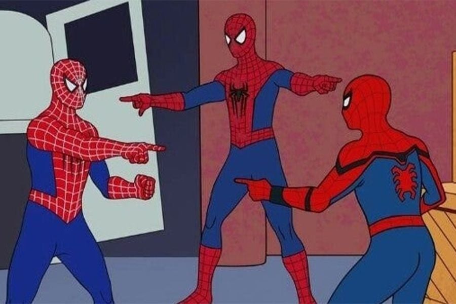 Top 62+ imagen los 3 spiderman juntos meme