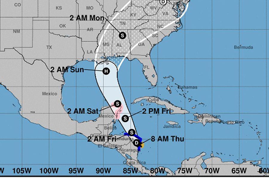 Se forma la tormenta tropical Nate frente a Nicaragua y amenaza EEUU