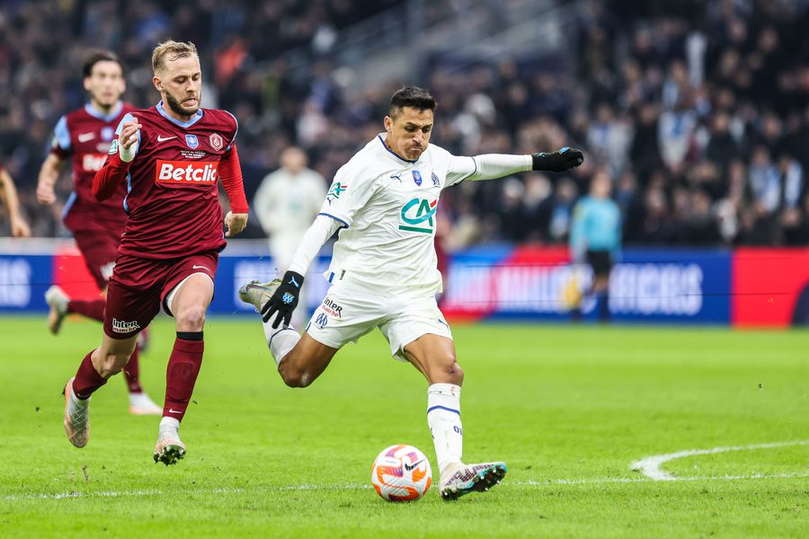 Alexis Sánchez sumó críticas tras la eliminación del Marsella de la Copa de Francia.