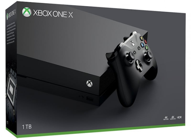 Así luce la caja de la nueva Xbox One X La Tercera
