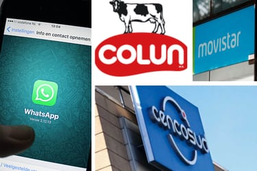 Whatsapp y Colun son las marcas más valoradas por los chilenos, pero Cencosud y Movistar son las que más suben