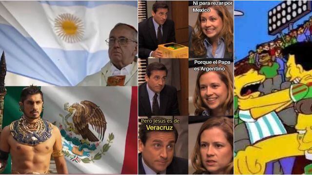Memes partido Argentina y México