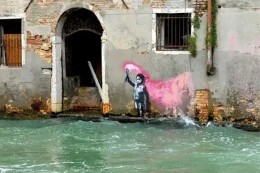 Banksy: el enigmático artista callejero revoluciona Venecia