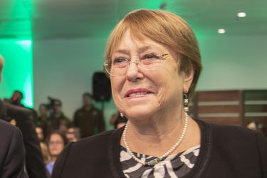 Expresidenta de Chile Michelle Bachelet
asiste a ceremonia en que el general director de Carabineros, Ricardo Yañez Reveco, da a conocer la cuenta pública correspondiente al año 2022.
