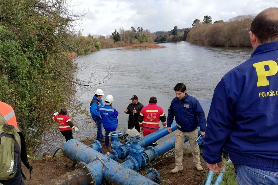 Autoridades fiscalizan la planta afectada en Osorno