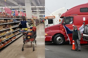 Supermercados paro de camioneros