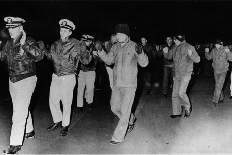 Corea del Norte presentó la captura del USS Pueblo y su tripulación como una victoria contra el "imperialismo" estadounidense. (Foto: KCNA)