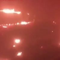 Policía graba en primera persona desesperada evacuación de incendio en California