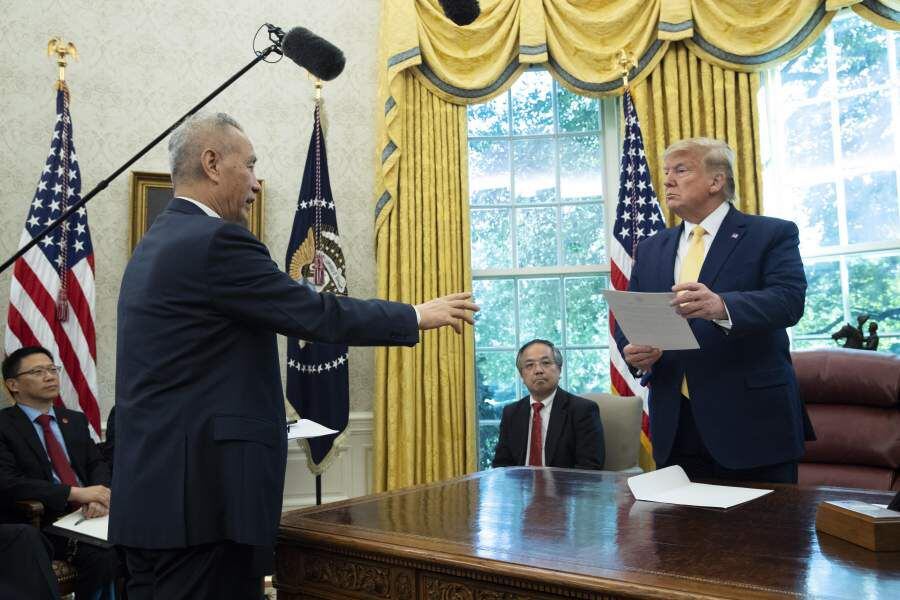 US President Donald J. Trump hosts Vice Premier of China Liu He