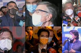 Las reacciones de los candidatos tras el cierre de los resultados