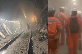 El dramático registro de los mineros huyendo tras derrumbe en mina El Teniente