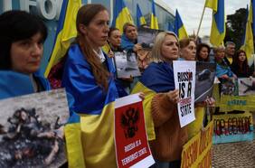 Ucranianos protestan contra Lula durante su visita a Portugal por comentarios sobre invasión rusa