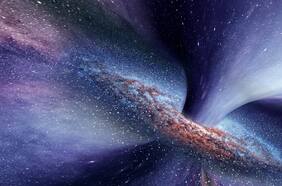 Astrónomos acaban de encontrar un puente de materia oscura que conecta dos galaxias en colisión