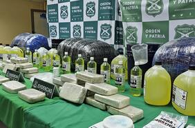 Desarticulan banda criminal que abultaba droga en laboratorio clandestino: se incautaron casi 90 kilos de marihuana y pasta base de cocaína