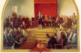 Un salón anegado, un motín y el desconocido “voto negro”: así fue la instalación del Primer Congreso Nacional