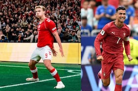 Rasmus Hojlund, de anotarle un gol a Portugal y celebrar como Cristiano Ronaldo a desmentir un mensaje de apoyo a CR7