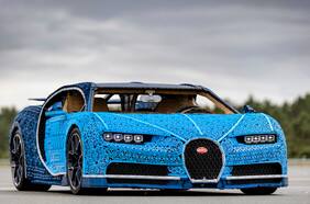 Un Bugatti Chiron… ¡Pero hecho de legos y a tamaño real!