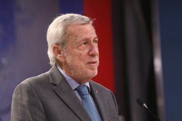 La ministra vocera del Ejecutivo, Camila Vallejo, el ministro de Justicia, Luis Cordero, la titular de Interior, Carolina Tohá, la ministra de Bienes Nacionales Javiera Toro, y el canciller Alberto van Klaveren, realizaron un punto de prensa tras finalizar el consejo de gabinete en el Palacio de La Moneda.