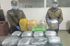 Detienen a dos personas en San Bernardo transportando 31 kilos de marihuana en el maletero de su auto