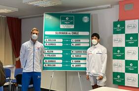 Christian Garin muestra su tensión antes de enfrentar a Eslovaquia por la Copa Davis