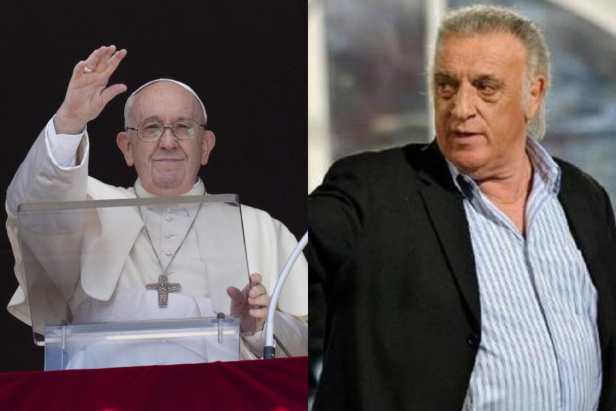 El día que el Coco Basile expulsó al Papa Francisco del vestuario - La Tercera