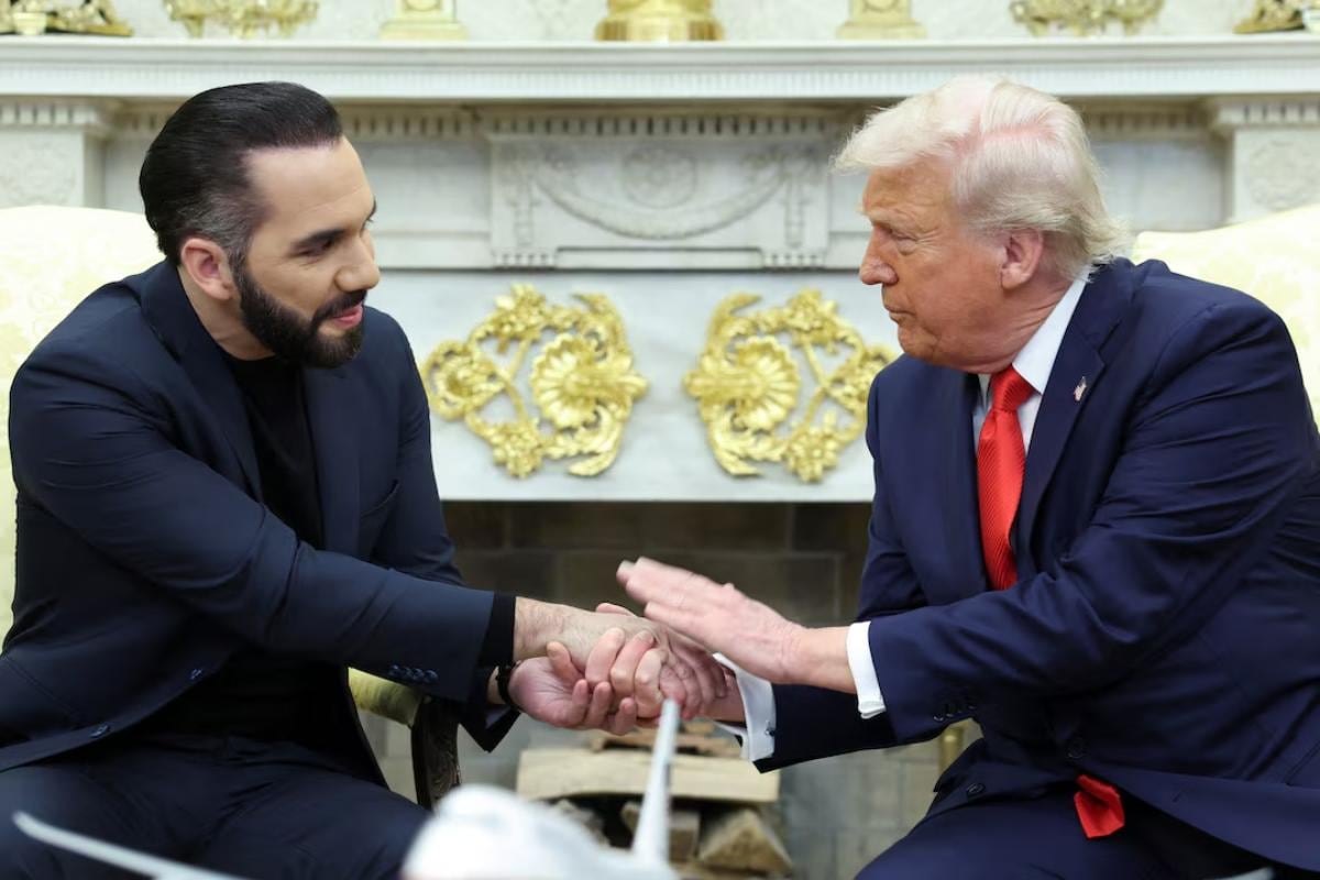 La pelea entre Nayib Bukele y Nicolás Maduro por los venezolanos encerrados en la megacárcel. Foto: REUTERS.