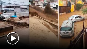 Aluvión arrastra varios vehículos en localidad de Tocopilla