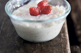 Arroz con leche infusionada