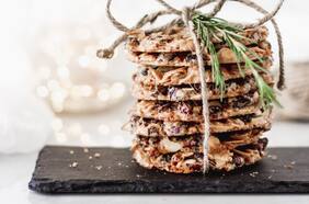 Galletas florentinas de almendras, naranja y cranberries