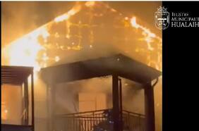 En Los Lagos: se incendia ex liceo de Hualaihué donde se impartían clases de carreras técnicas