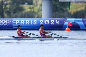 César Abaroa y Eber Sanhueza quedan fuera de las semifinales del remo en París 2024