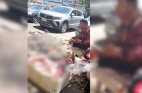 Captan a sujeto vendiendo conejos faenados en plena vía pública de Valparaíso