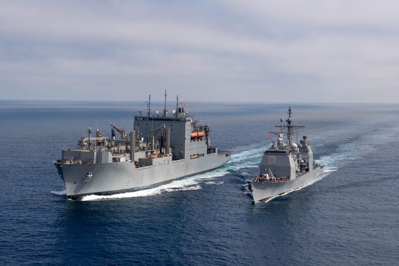 What is the US Navy's At-Sea Missile Reloading System and how does it relate to tensions with China?