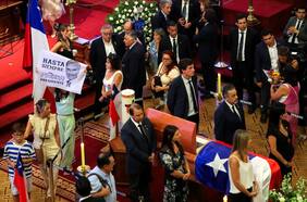 Revisa la despedida de Sebastián Piñera desde el ex Congreso en vivo aquí