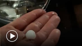 Los registros que deja la fuerte granizada en Maipú tras paso de tormenta eléctrica