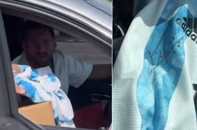 Lionel Messi cumple el sueño de un fanático en un semáforo