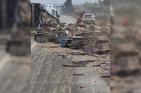 Se vuelca camión que transportaba cajas con abejas en la ruta 5 Norte: chofer terminó con múltiples picaduras